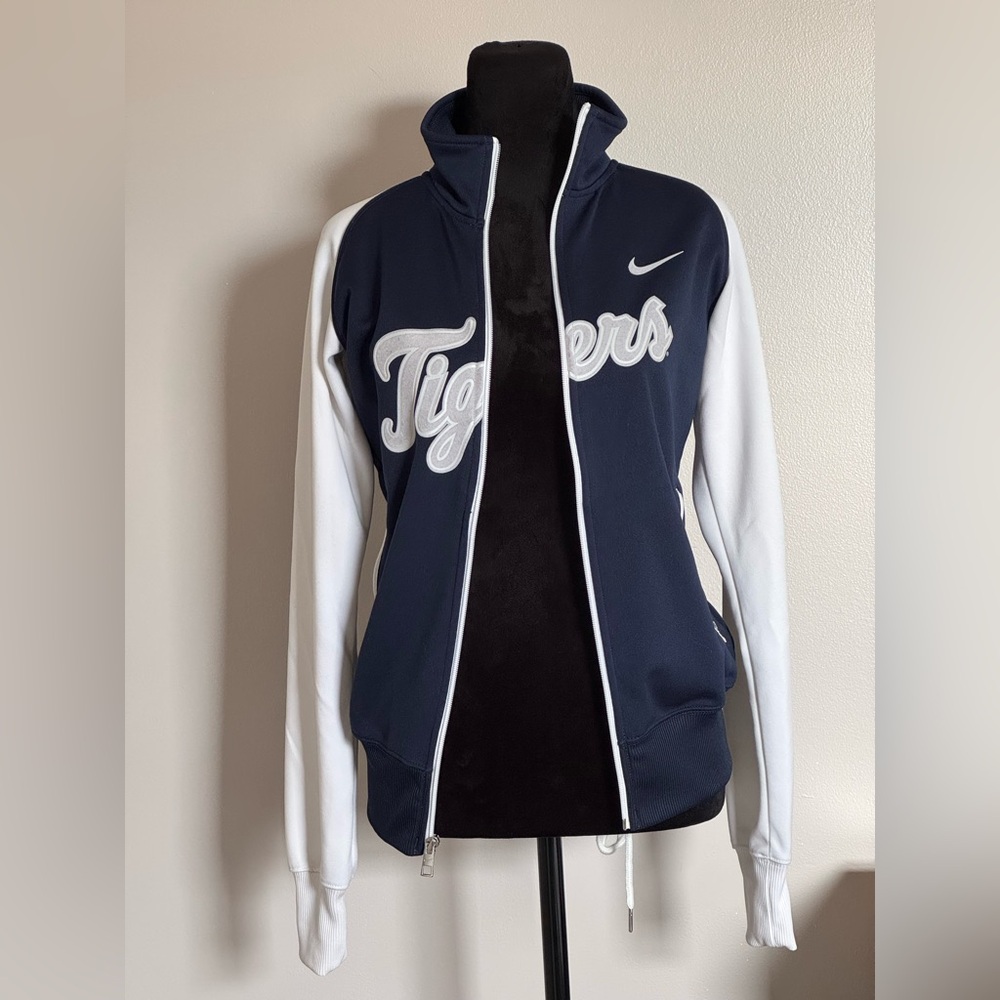 Nike Women's Navy and White Tigers Jacket